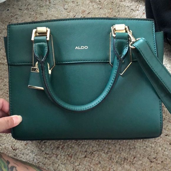 green aldo purse